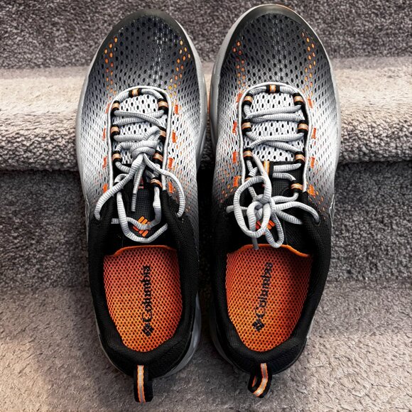 Columbia Drainmaker III Runners Mens Blk and Org Sz 12 NEW With BOX - Picture 5 of 8